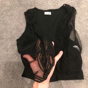 Beautiful transparent vest (closed back)